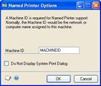 Screenshot of a generic Named Printer Options screen.