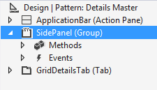 SidePanel selected in Information Panel.