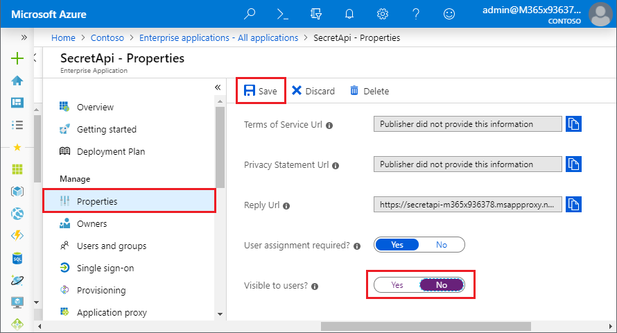 사용자에게 표시되지 않음