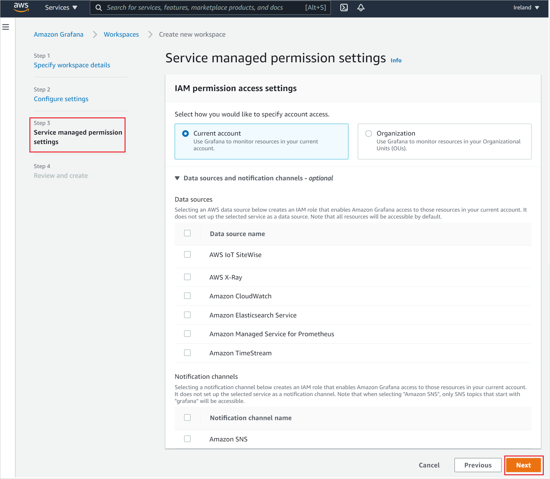 permissions 사용 권한 설정을 보여주는 스크린샷.