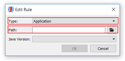 Java Rule Editor New Application