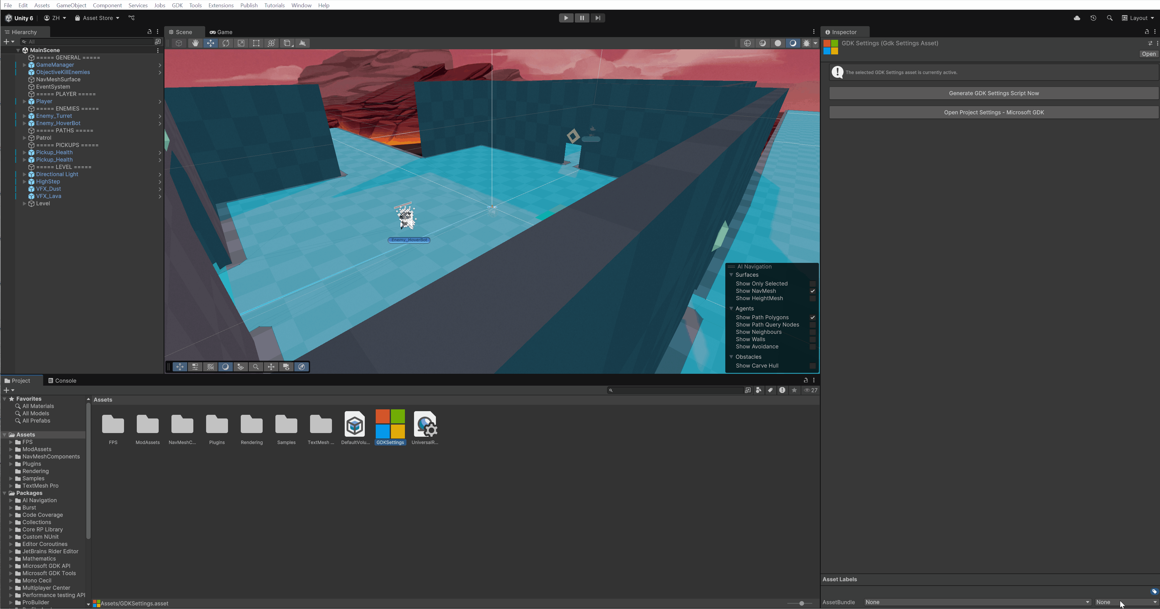 Unity 6에서 생성되는 Microsoft 게임 구성 자산