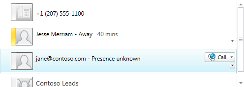 CustomContactList Control