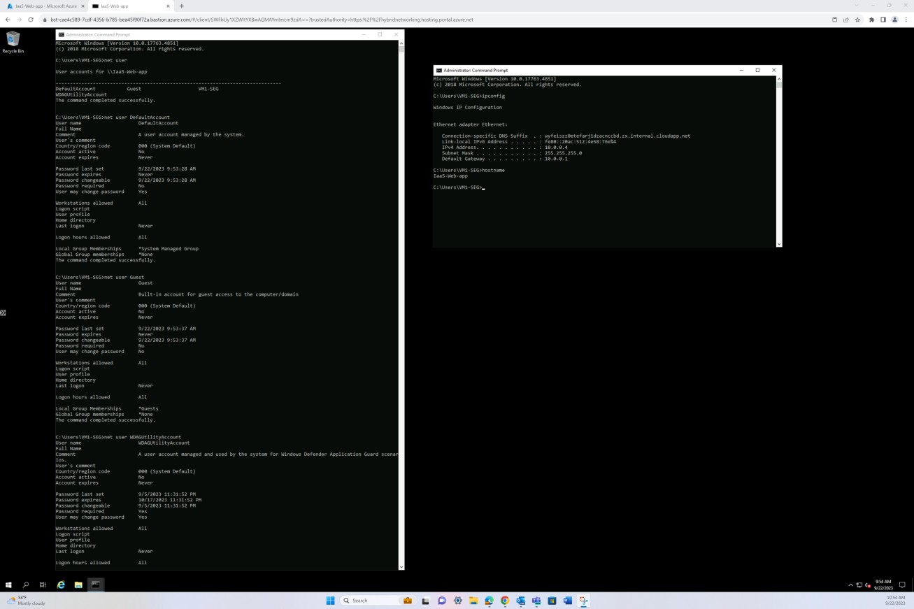 Windows 명령 net 사용자 보고서 페이지 2.