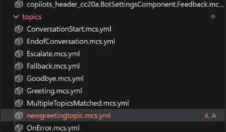 Visual Studio Code에서 변경 사항이 다른 색상으로 보이는 스크린샷입니다.