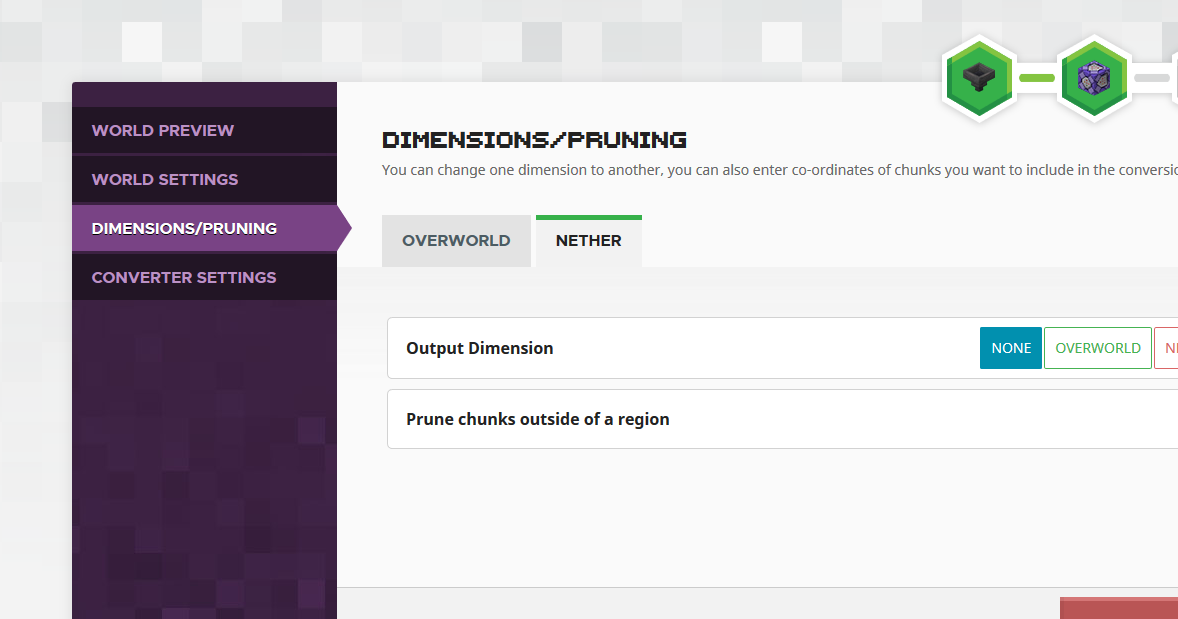 청커 차원 단계 창