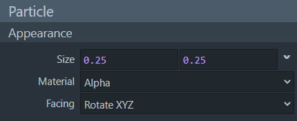 Snowstorm에서의 입자 크기