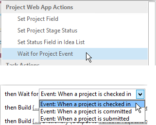 Wait for the project to be checked in Wait for the project to be checked in