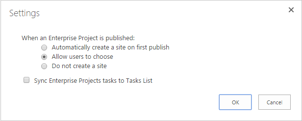 Setting Allow users to choose in PWA settings Setting "Allow users to choose" in PWA settings