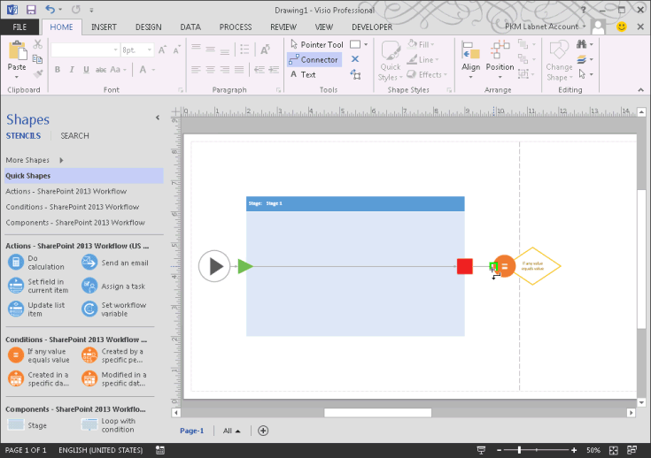 Creating a workflow diagram in Visio Creating a workflow diagram in Visio