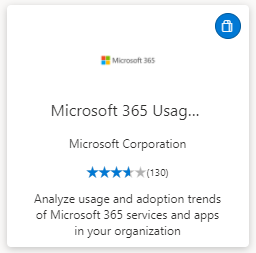 Screenshot shows Microsoft 365 Usage Analytics web app.