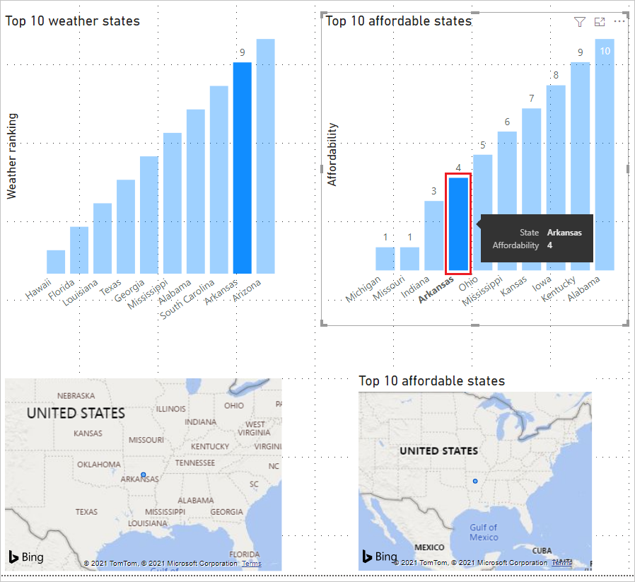 스크린샷은 선택한 단일 데이터 지점을 보여줍니다.