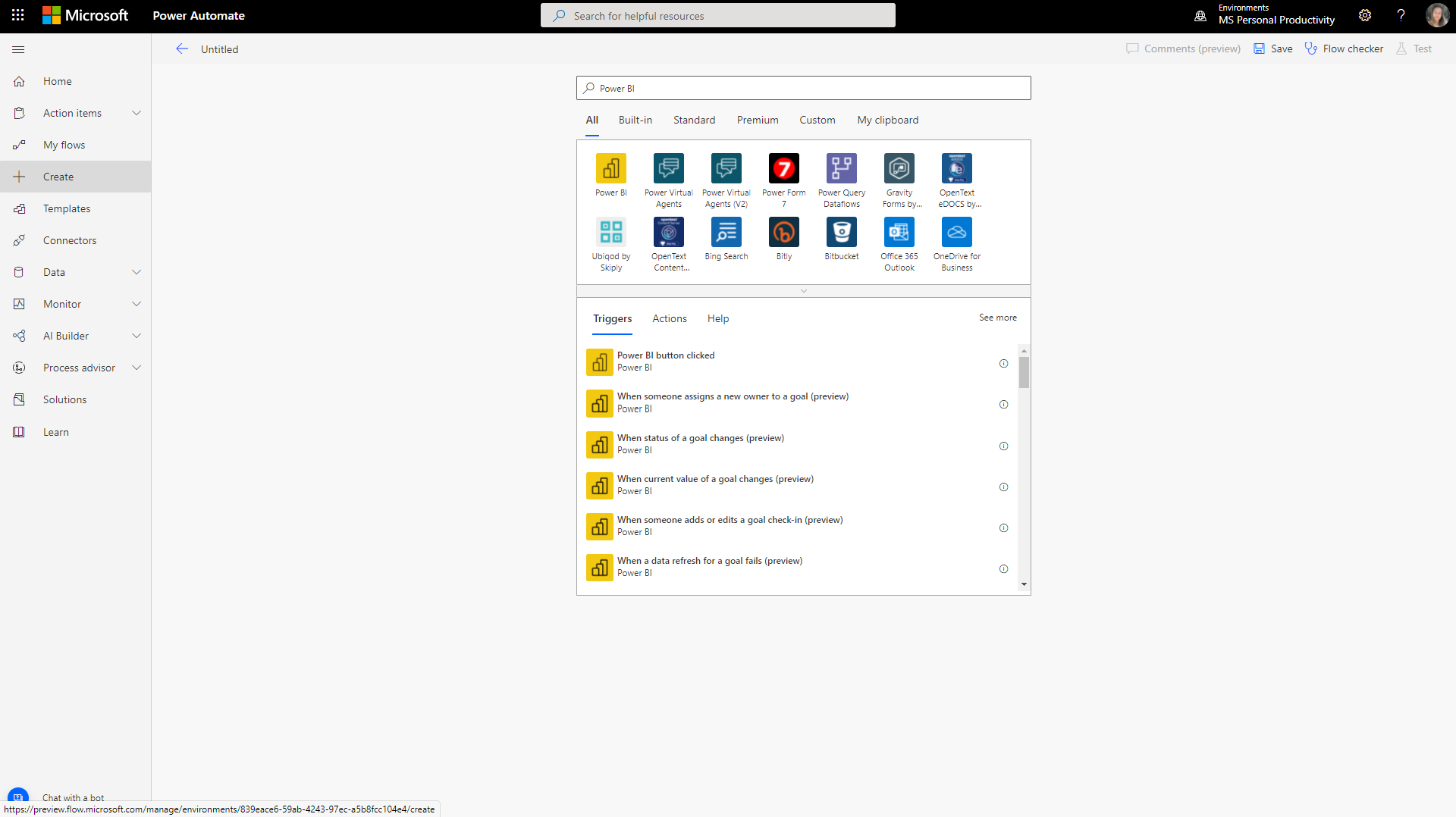 Power Automate를 사용하여 메트릭 자동 업데이트 - Power BI | Microsoft Learn
