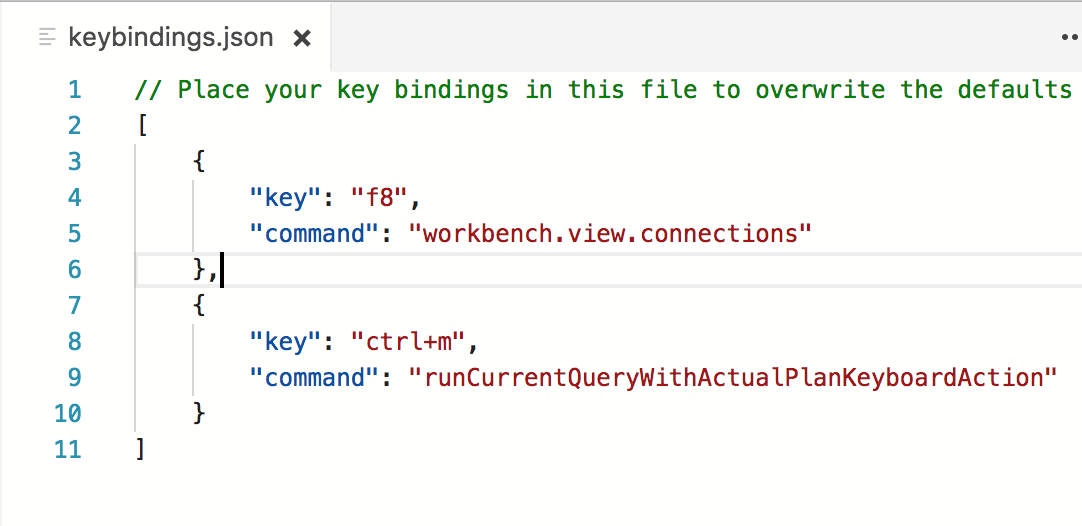 Keybindings.json 확장