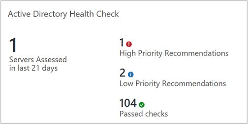 AD Health Check 타일의 이미지