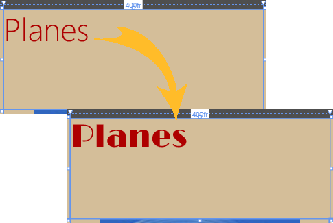 Blend 사용자 지정 글꼴 전과 후