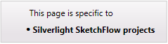 Silverlight SketchFlow 프로젝트에 적용