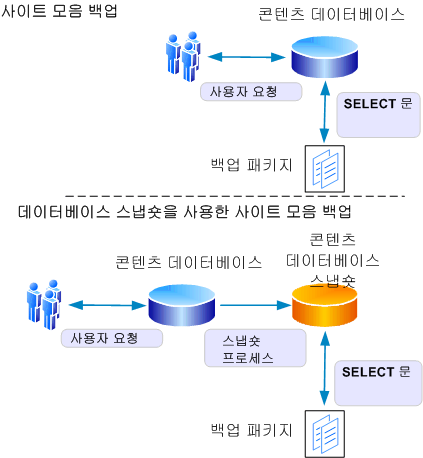 자세한 백업/내보내기 프로세스