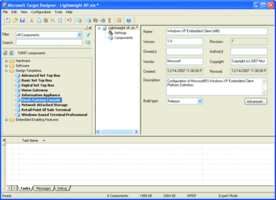 그림 2 Windows XP Embedded Target Designer 이미지