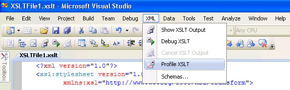 XSLT 프로파일러