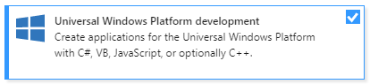 UWP workload