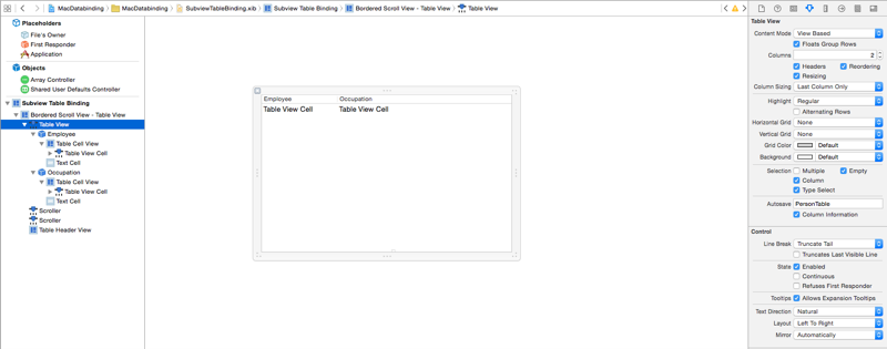 새 테이블 뷰 배치 새 테이블 뷰 배치