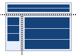 header, left column, body