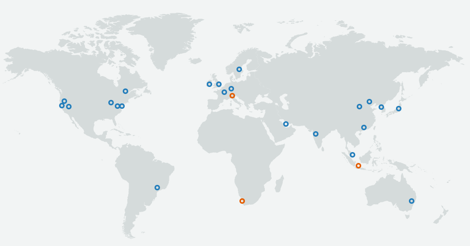 그림 1.10: Amazon Web Services 지역.