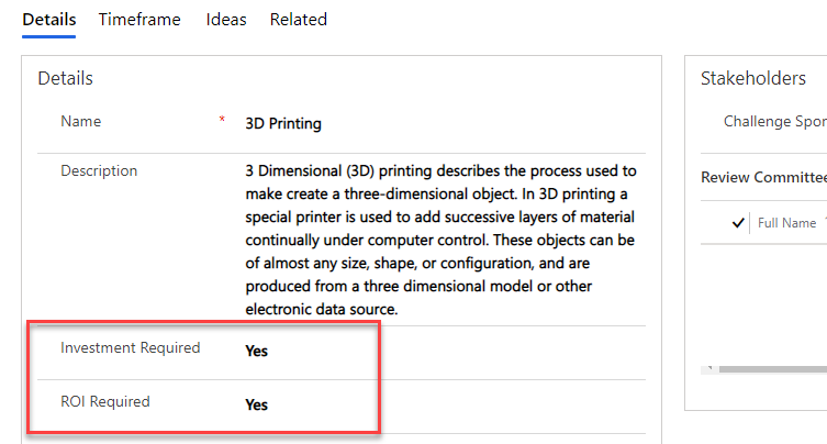 Screenshot of requirements set to yes.