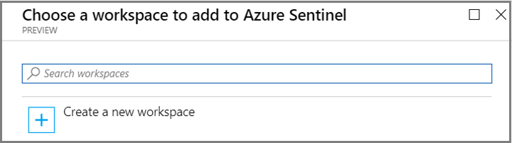 Screenshot of adding Microsoft Sentinel solution to the Log Analytics workspace.