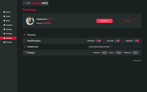 샘플 웹 기반 애플리케이션의 그래픽 사용자 인터페이스 스크린샷