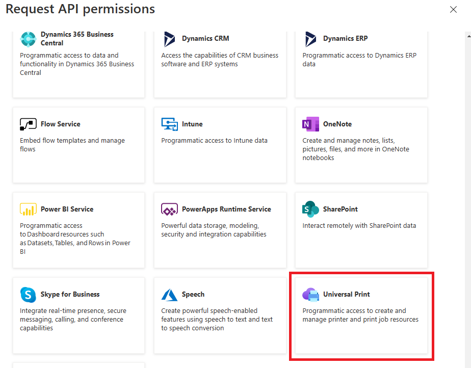 Universal Print API