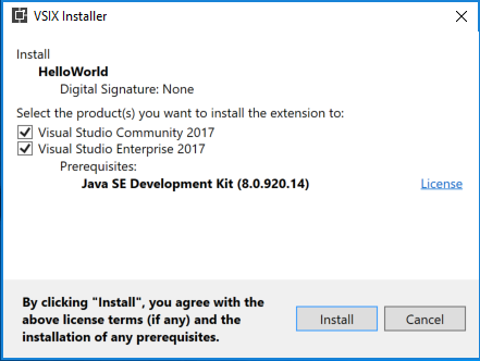 VSIXInstaller