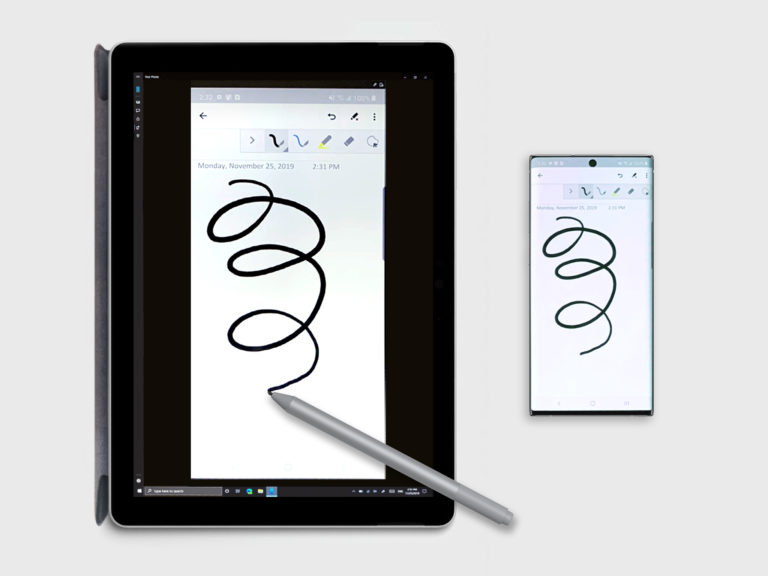 Your Phone app pen input