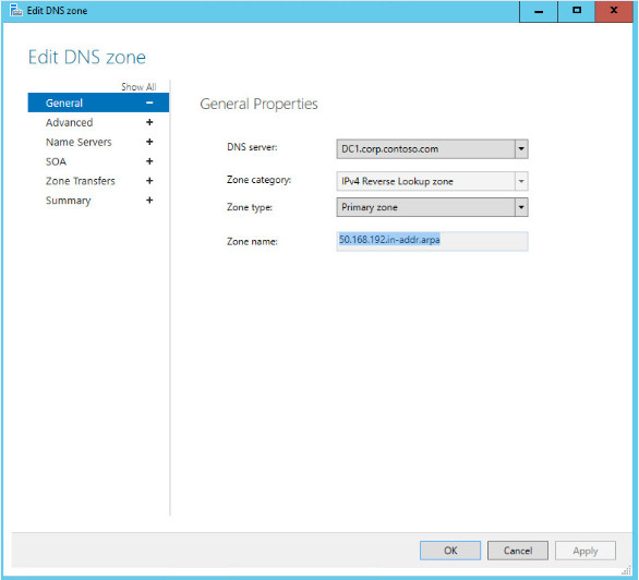 영역 속성 편집 및 저장