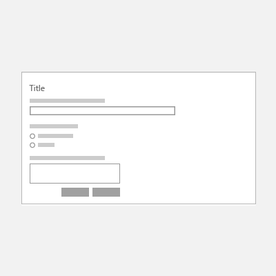 form with top labels