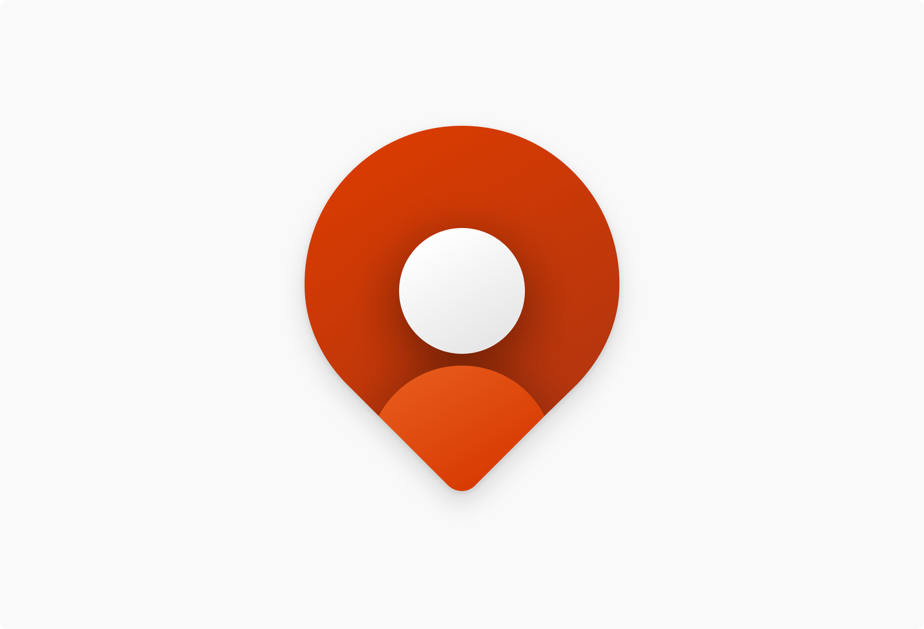 An abstract application icon for a hypothetical maps app.
