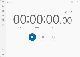 A screenshot of the Alarms & Clock app in light mode