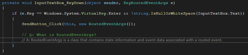 GitHub Copilot의 코드 완성 기능을 보여주는 스크린샷(설명).
