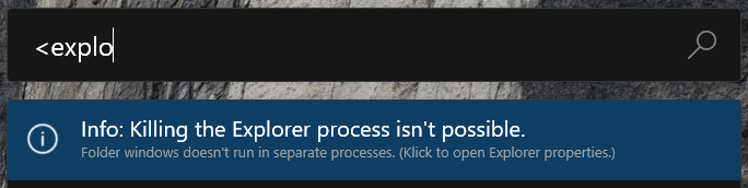 탐색기 프로세스 정보 PowerToys Run