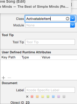 Setting a custom class for a toolbar item