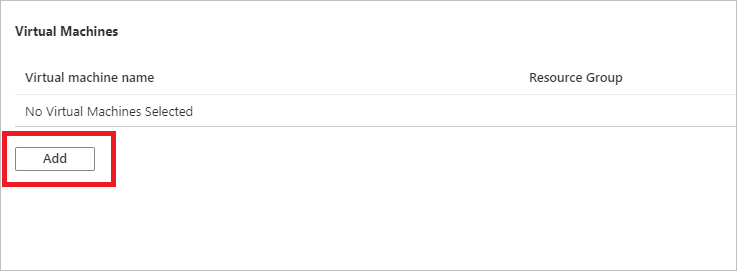 Screenshot that shows adding virtual machines.