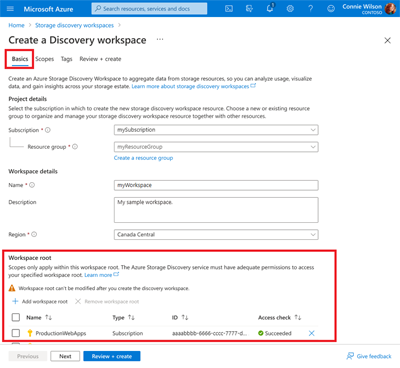 Screenshot of the workspaceRoots.