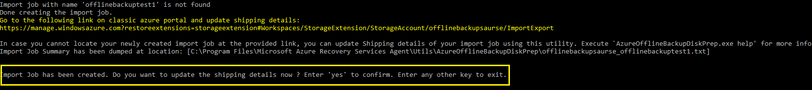 Screenshot shows the update shipping information option.