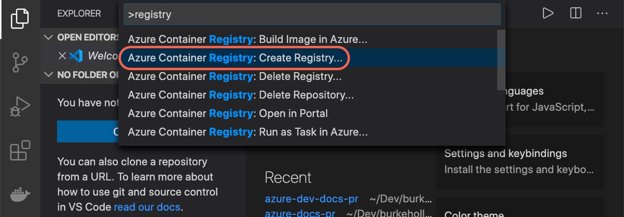 Tạo nên sự kết nối hoàn hảo với Visual Studio Code và một container registry của bạn! Không còn phải đặt tất cả các thông tin vào từng container registry khác nhau nữa. Nhờ vào tính năng Container registry integration của Visual Studio Code, mọi thứ đều được quản lý và kiểm soát tốt hơn bao giờ hết. Hãy xem thêm các hình ảnh liên quan để được hướng dẫn chi tiết!