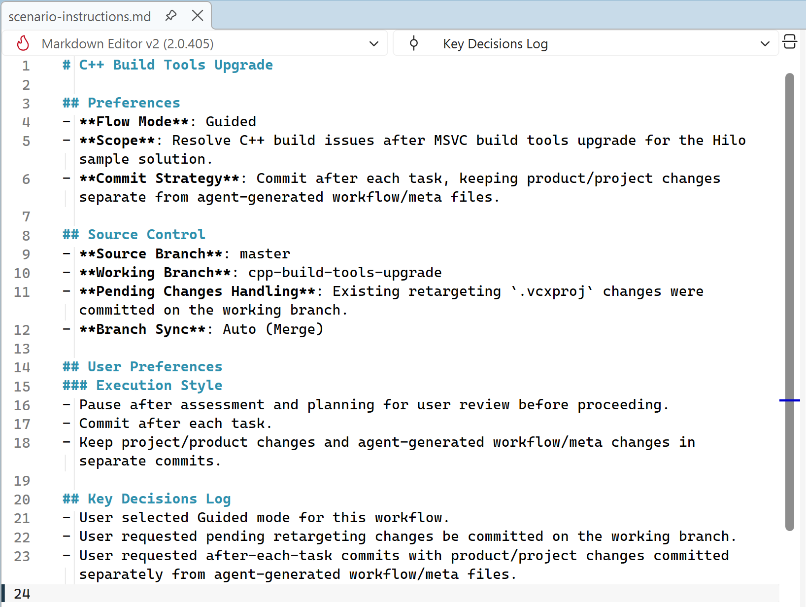 Screenshot of the contents of a scenario-instructions.md file.