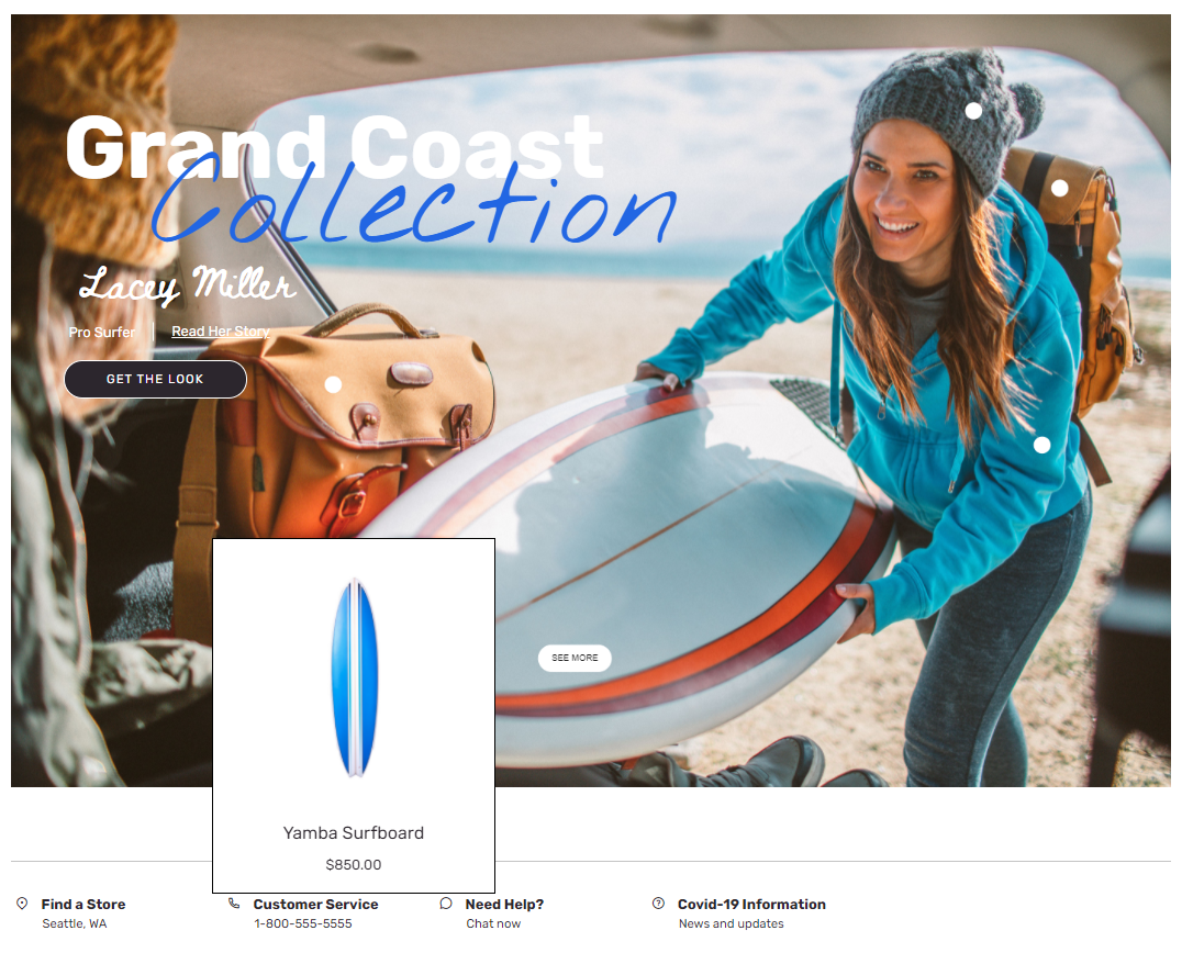 Screenshot of a preview pop-up window in an active image module.