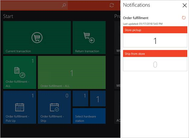 Screenshot of live content on POS buttons.