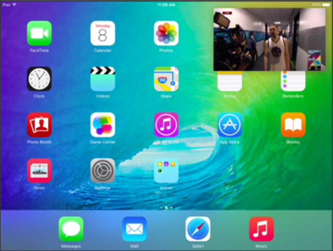 An example Picture in Picture floating window