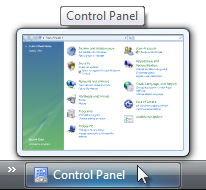 screen shot of control panel categories thumbnail